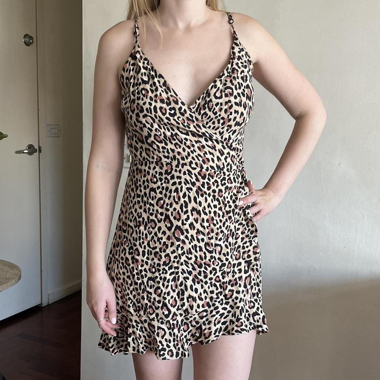 Bershka leopard outlet dress