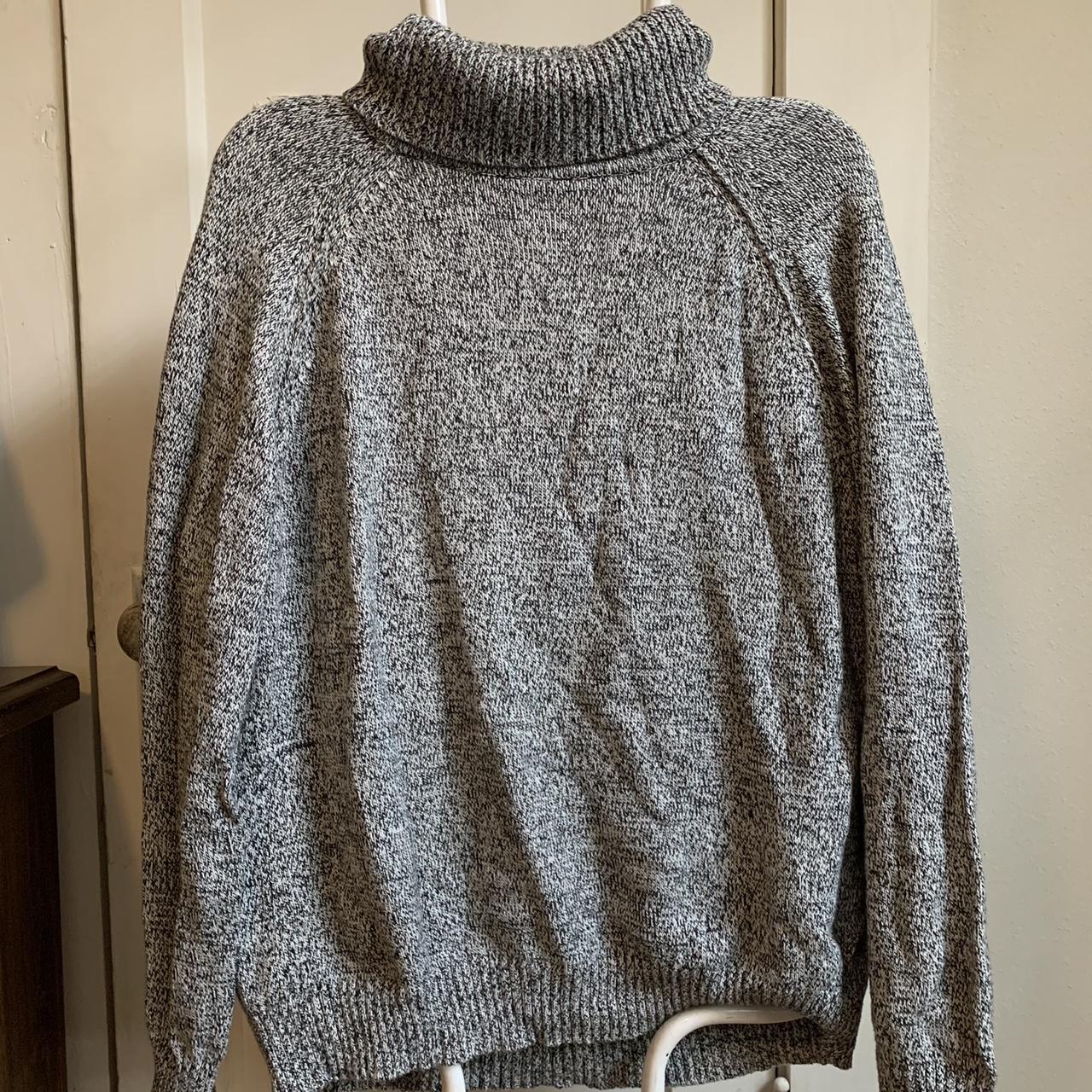 Salt And Pepper Turtleneck Sweater Depop