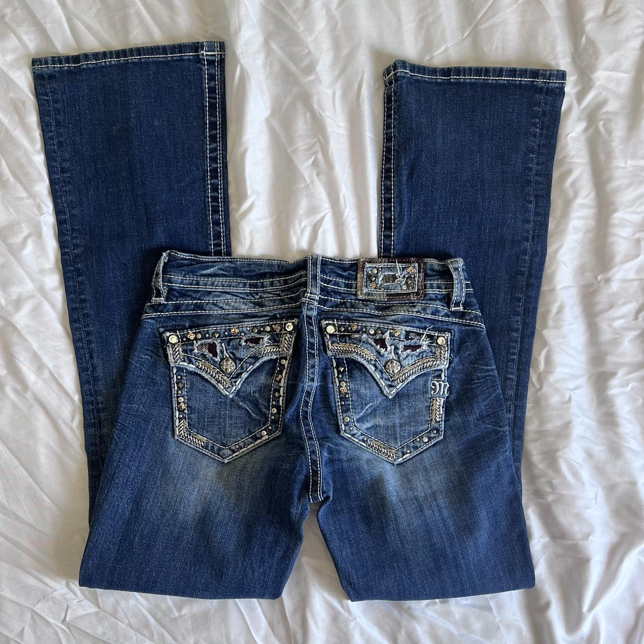 Y2k Miss Me Embellished Bootcut Jeans Size 28 Depop 7167