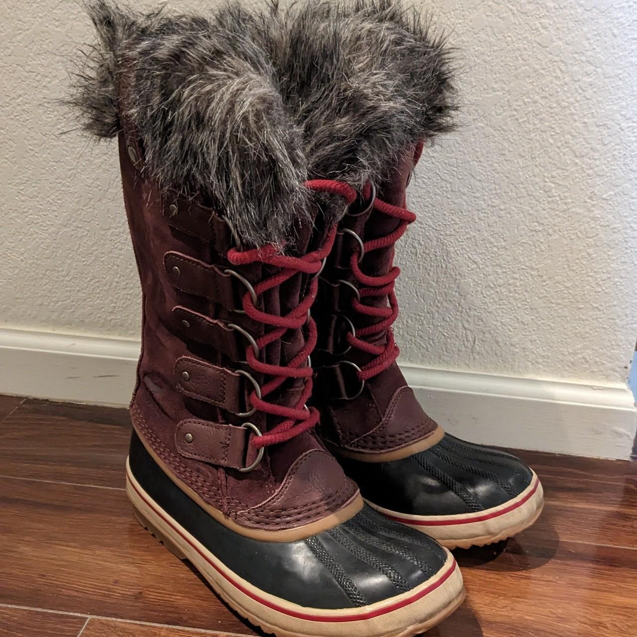 Sorel joan of sales arctic umber red dahlia