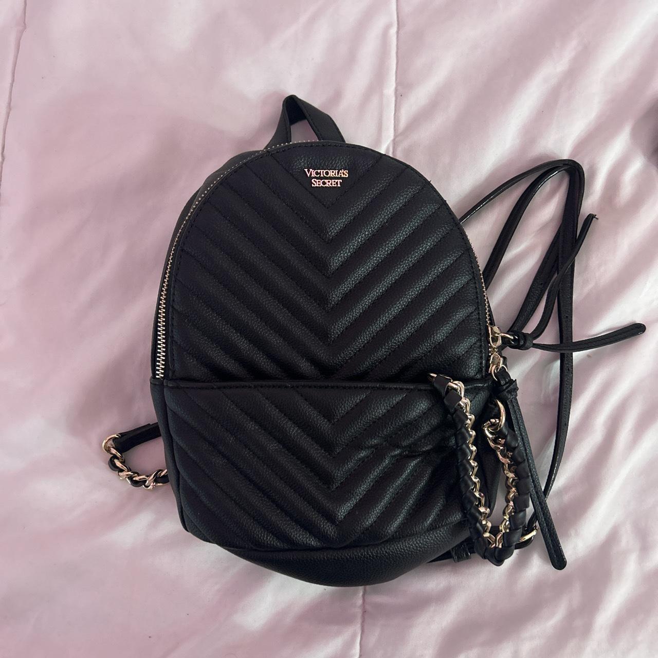 Black Victoria Secret mini bookbag bagpack Depop