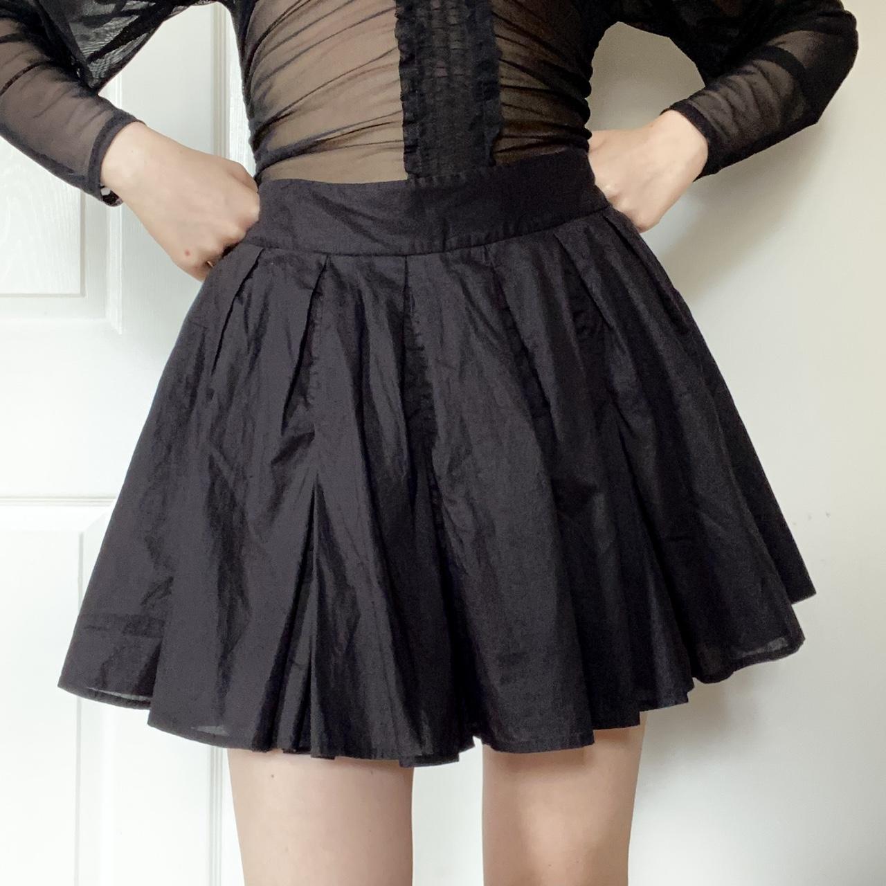 Black pleated hotsell skirt french connection