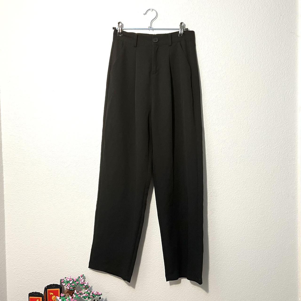 Y2K street style black button pants Perfect... - Depop