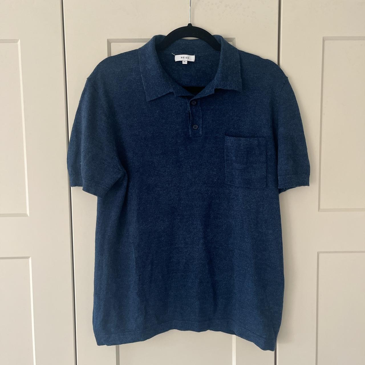 Reiss blue polo shirt Gordan polo shirt by Reiss.... - Depop