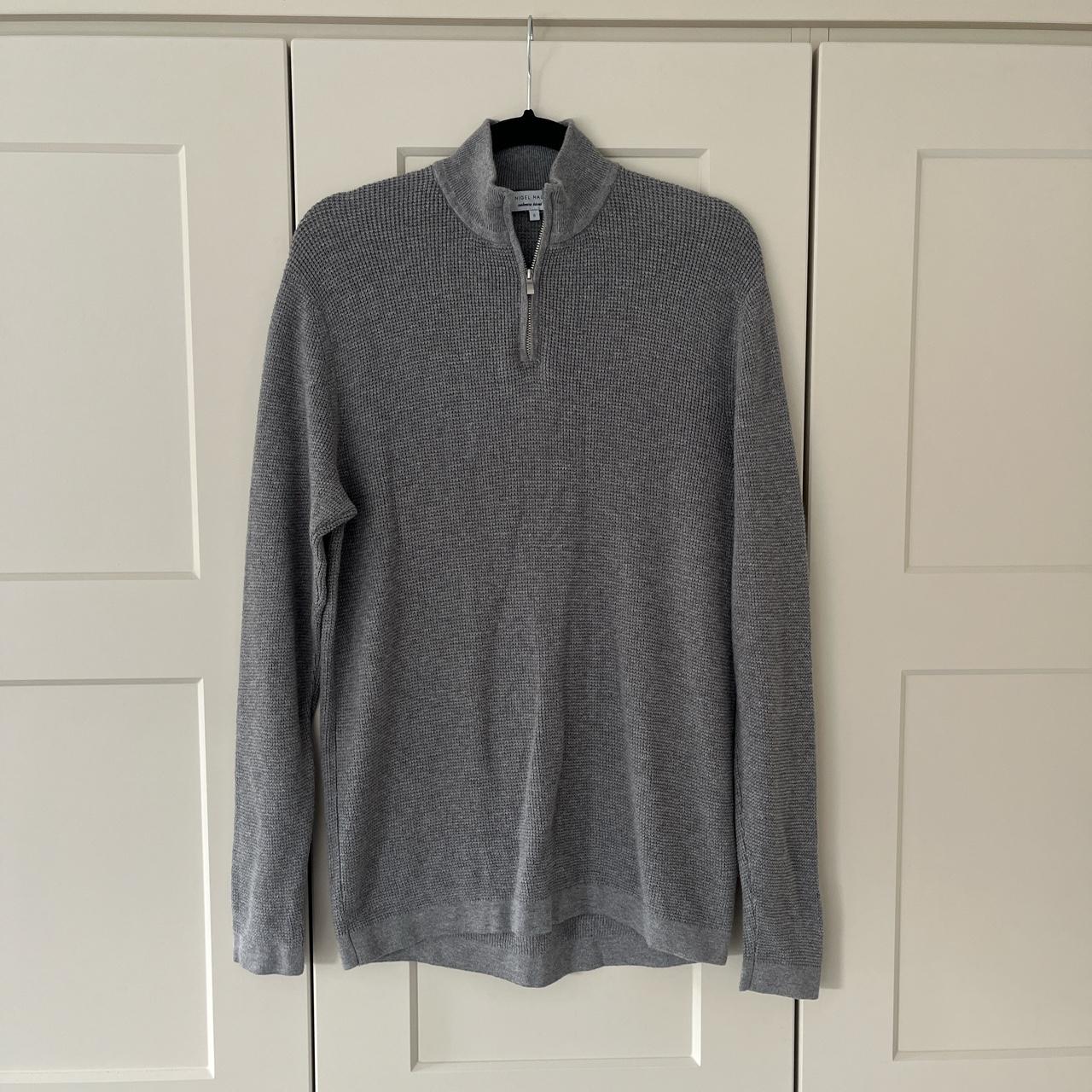 Nigel hall cashmere blend quarter zip jumper... - Depop