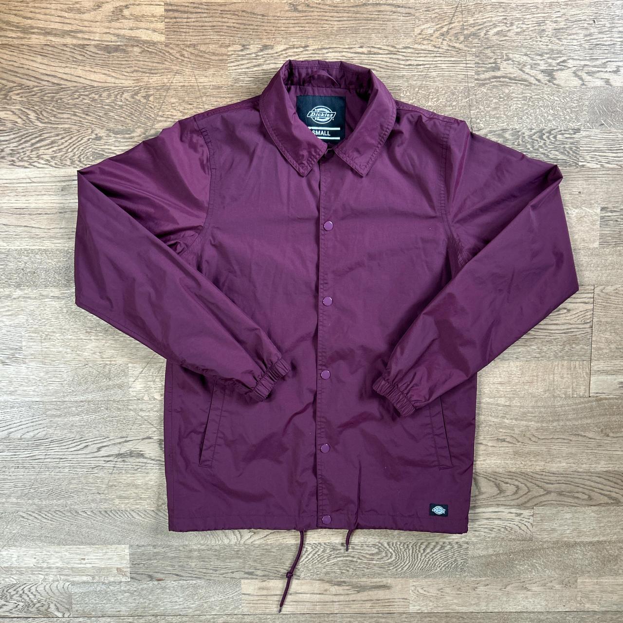 Dickies jacket in burgundy Lightweight Depop