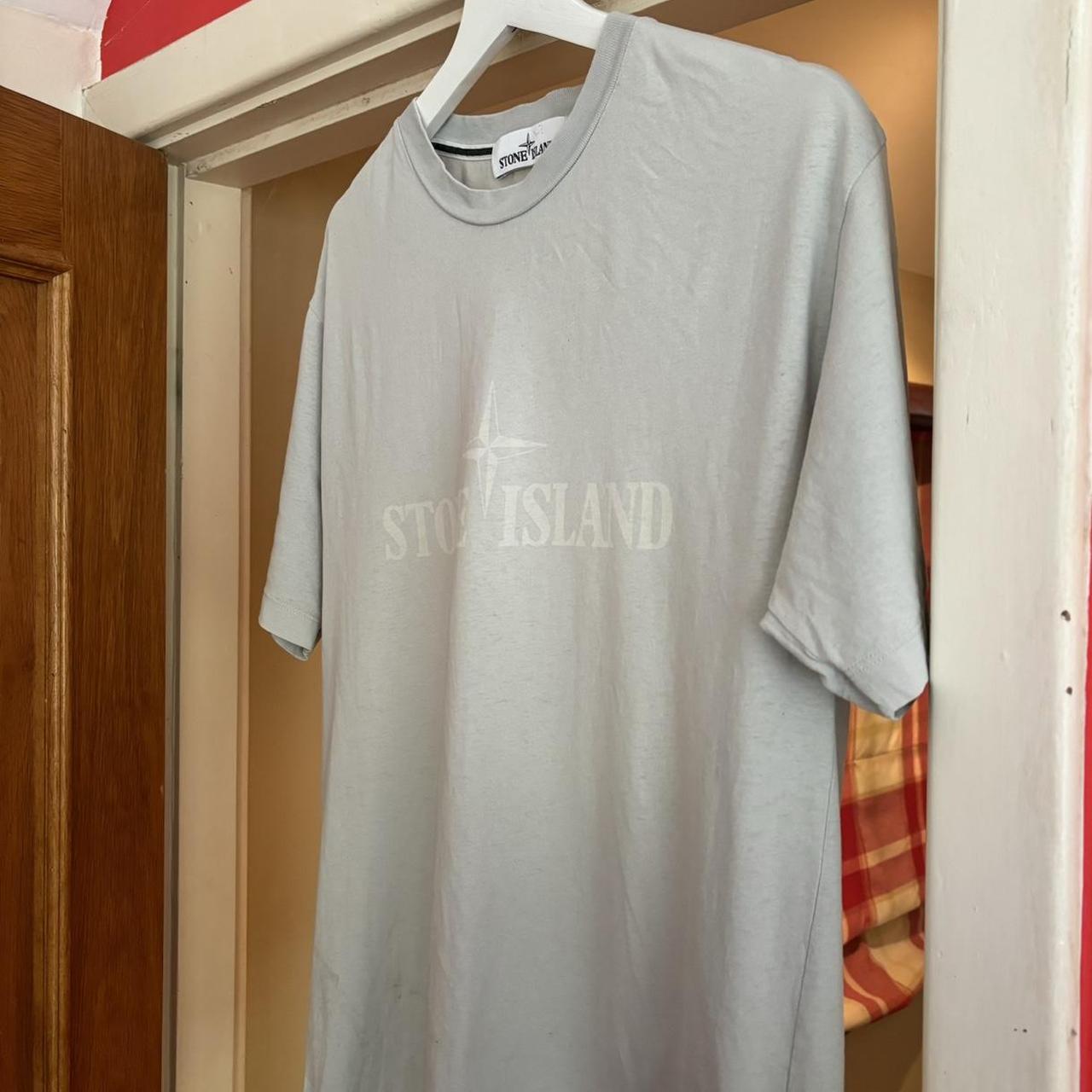 Stone island light blue t shirt on sale