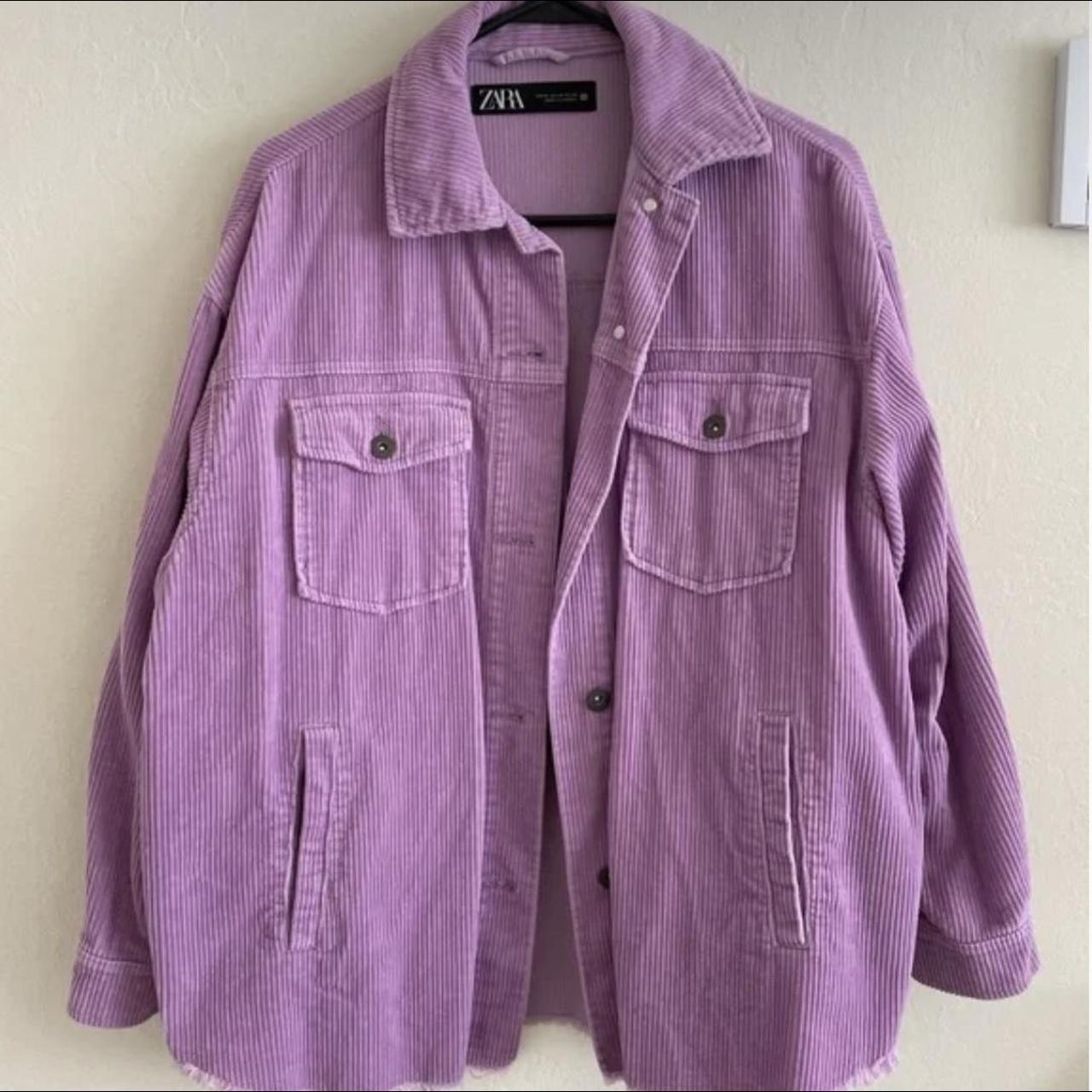 Zara Women's Purple Jacket | Depop