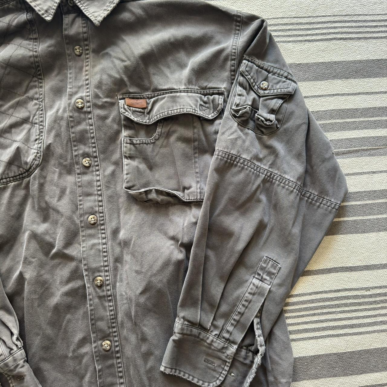 Woolrich Men's Shacket Jacket - Grey/Black - L – … - image 2