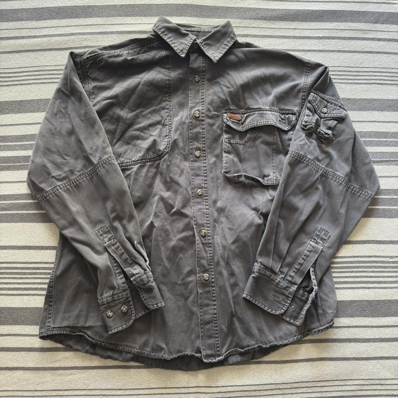 Woolrich Men's Shacket Jacket - Grey/Black - L – … - image 1