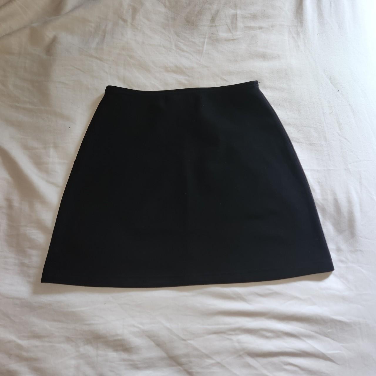 Vintage stretchy mini skirt Brand is Currants, tag... - Depop