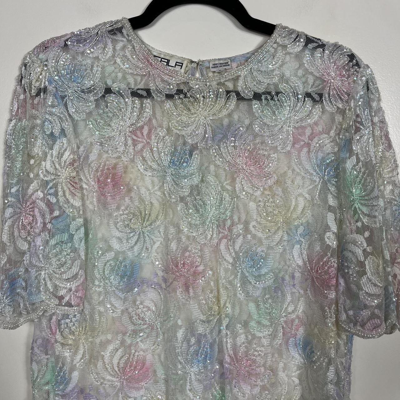 Scala Women's Blouse - White/Multi - L – Scala Sh… - image 2