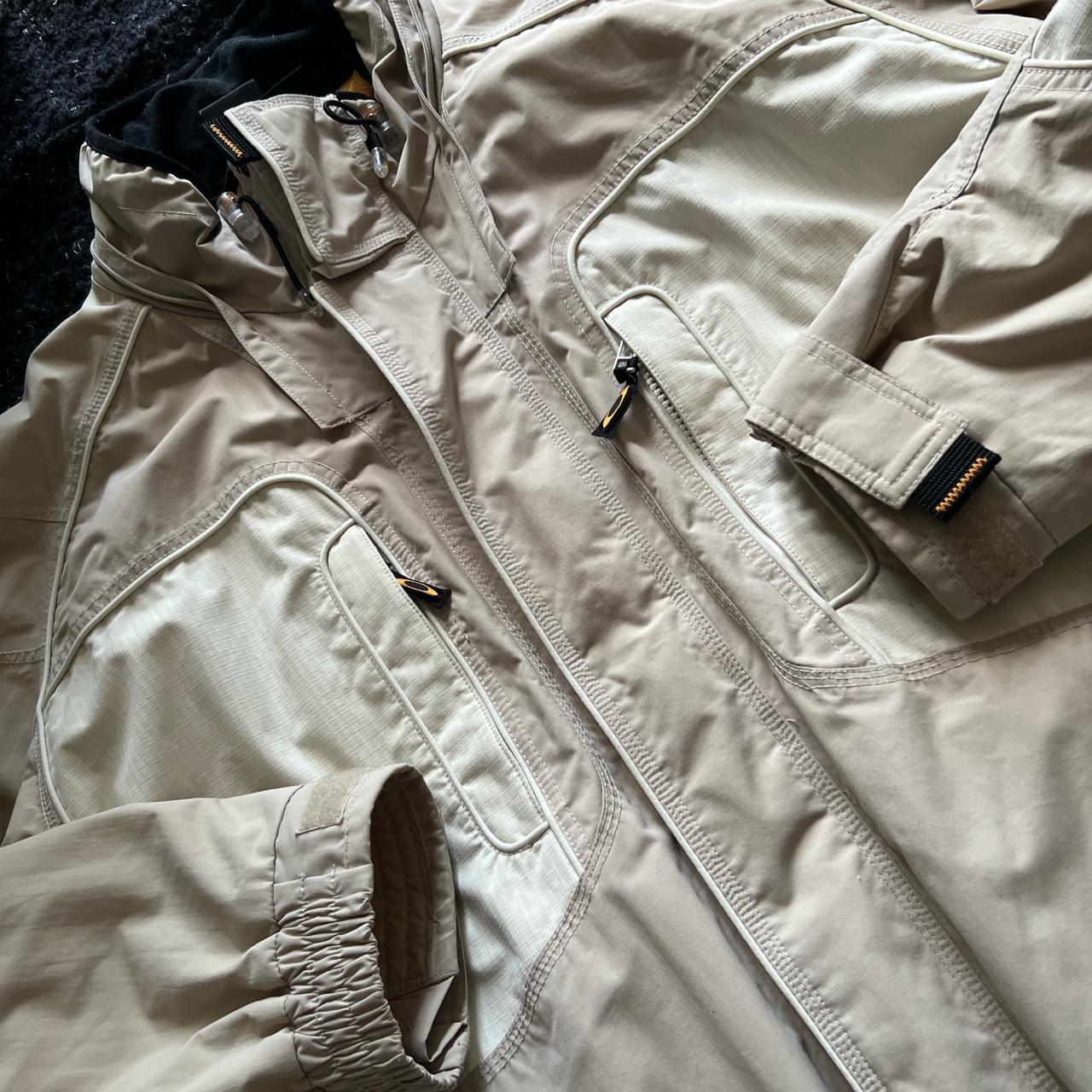 Vintage Oakley Software Winter jacket Beige... - Depop