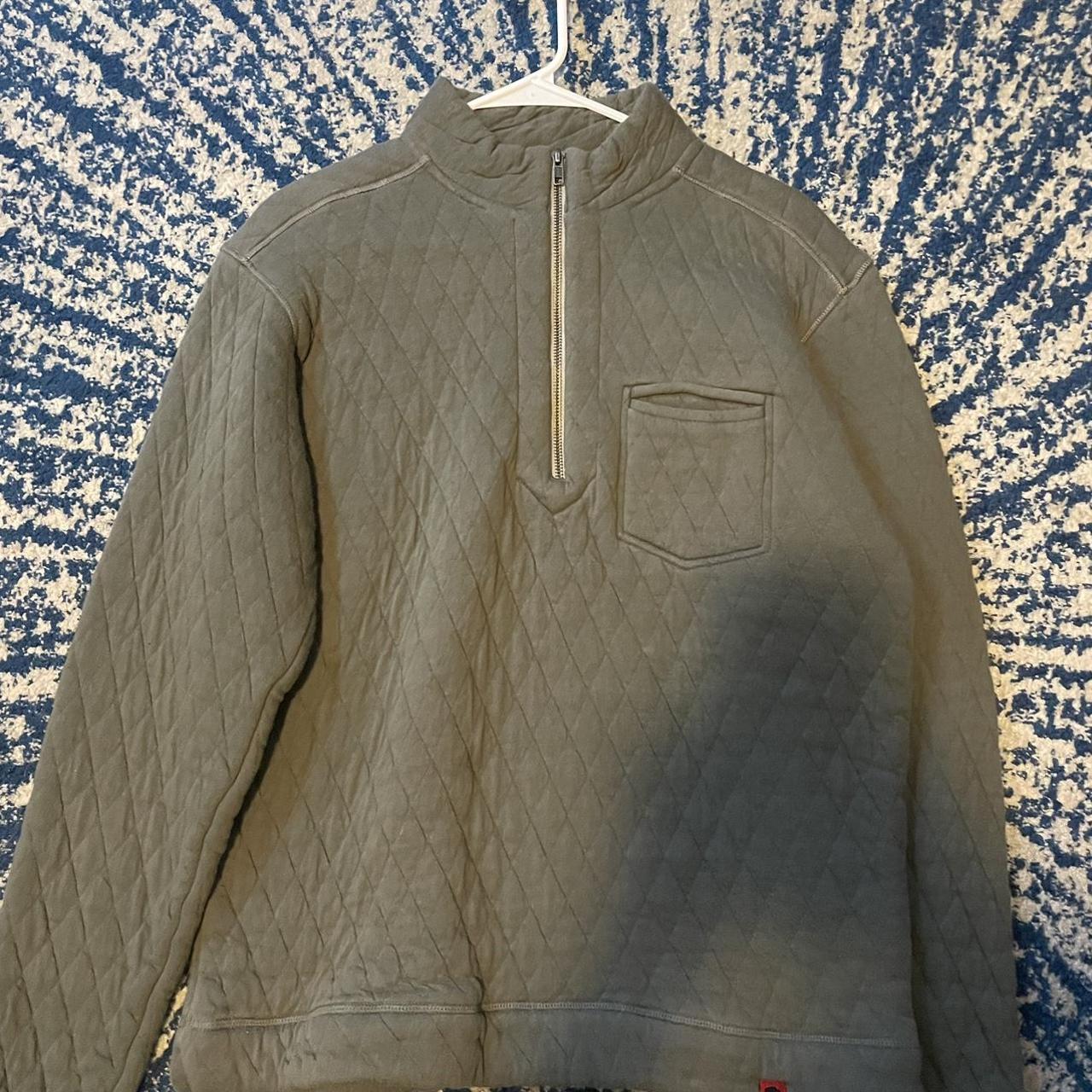 Mountain Khakis Men's Green and Khaki Jacket Depop