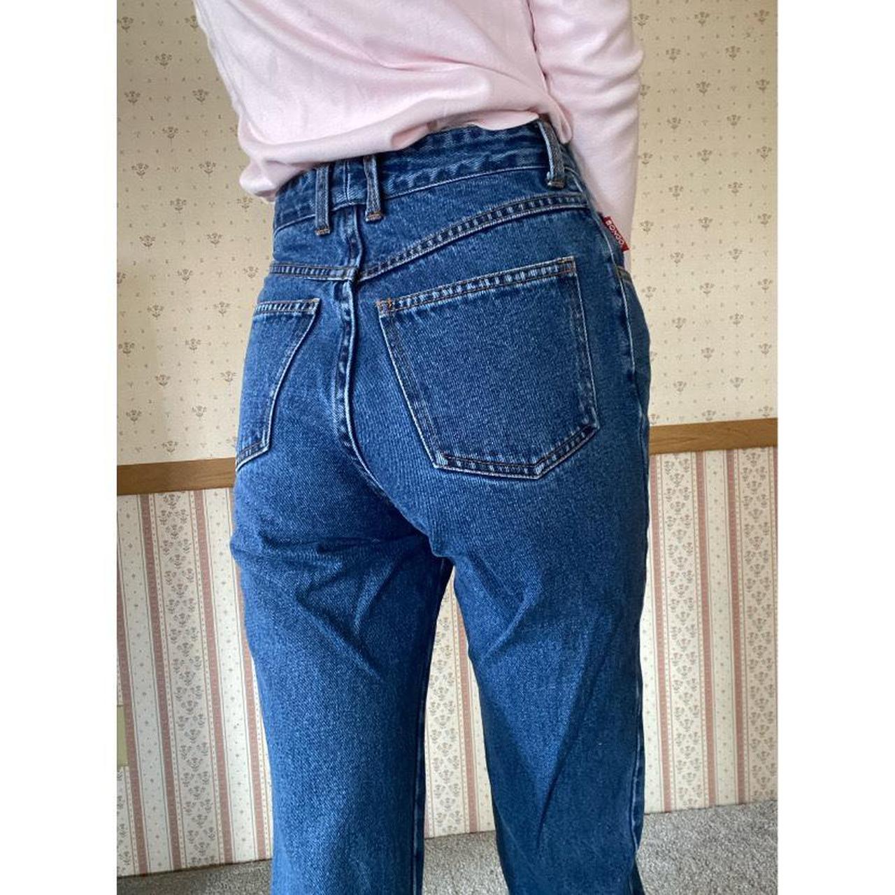 High waist blue jeans. 100% cotton. Tag says size 3... - Depop