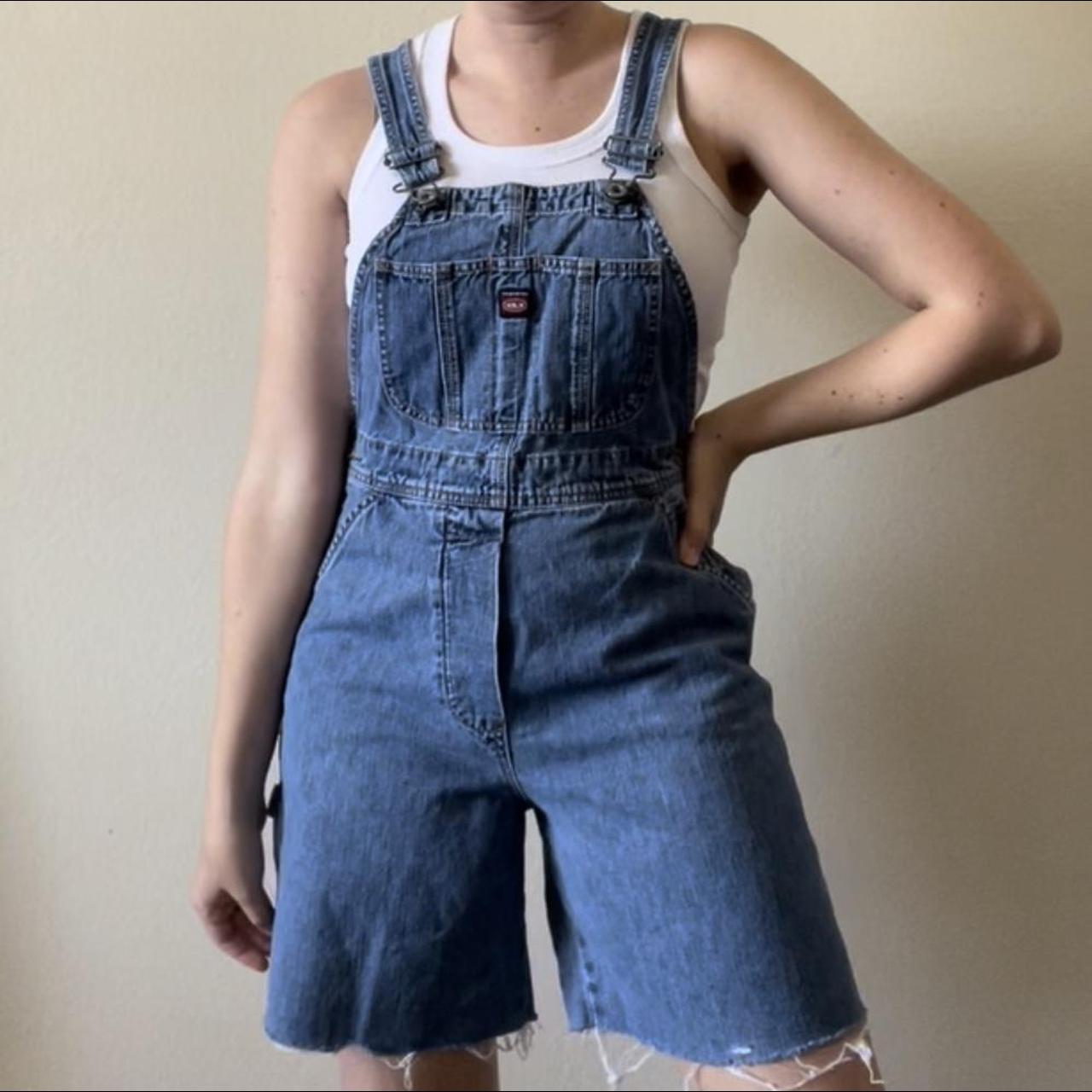 Union Bay Women's Blue and Navy Dungarees-overalls | Depop