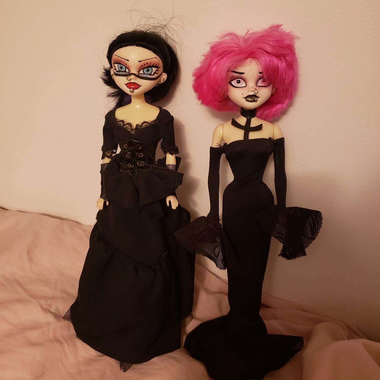 bleeding edge goth begoth dolls lot of 2 - raven and... - Depop