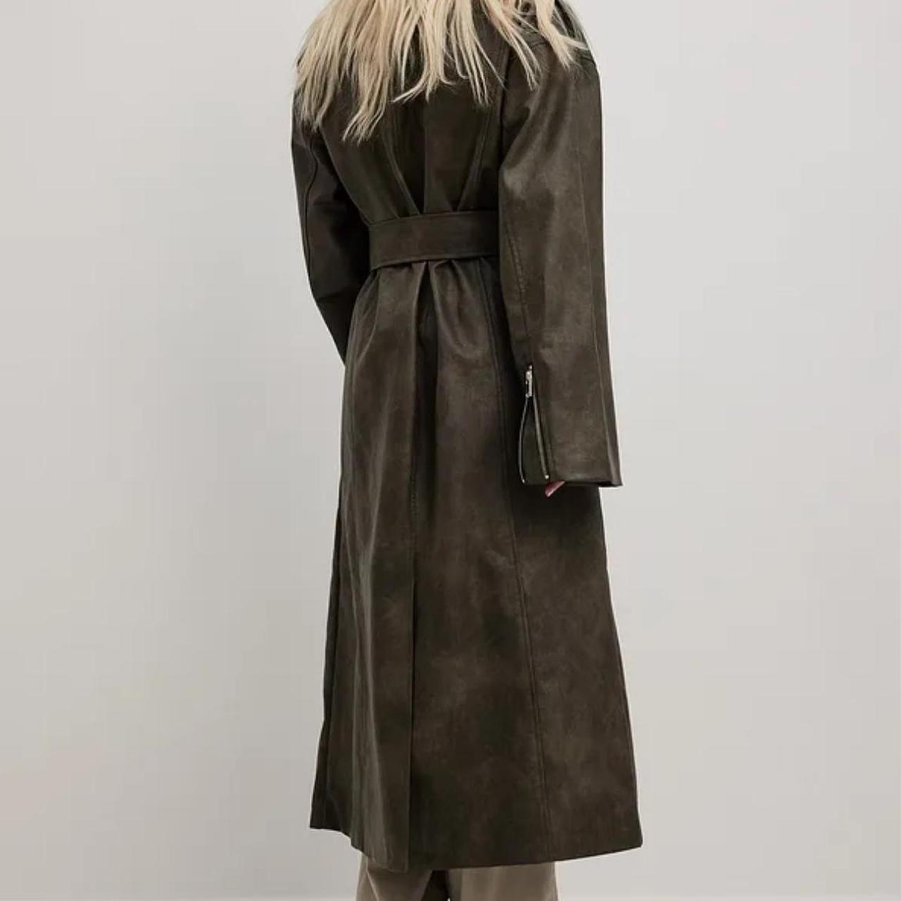 Na Kd Dark Brown Oversized Coat NA-KD DOUBLE FACED Trenchcoat Dark