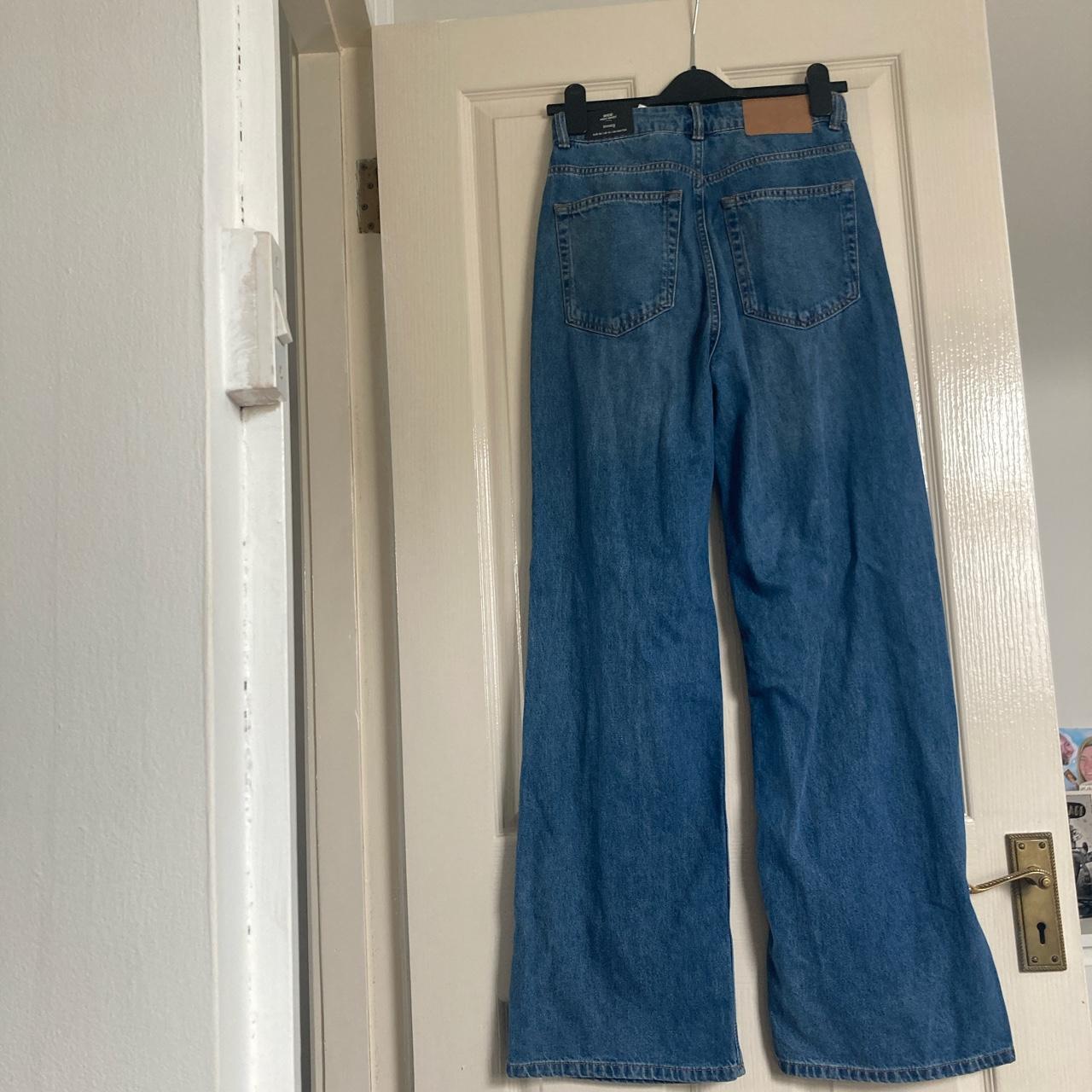 Brand new high waisted denim jeans, never worn with... - Depop