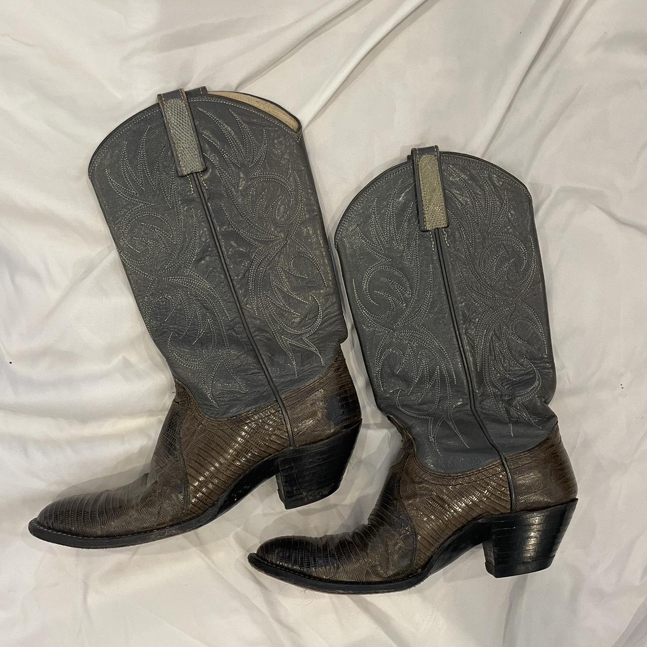 dan post cowboy boots!!! size 8 1/2 A - Depop