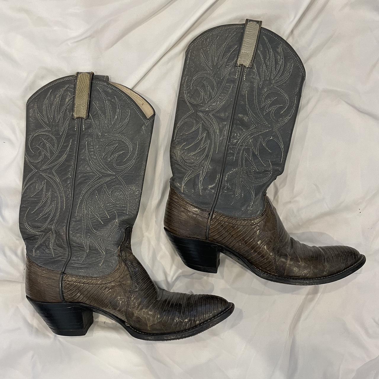 dan post cowboy boots!!! size 8 1/2 A - Depop