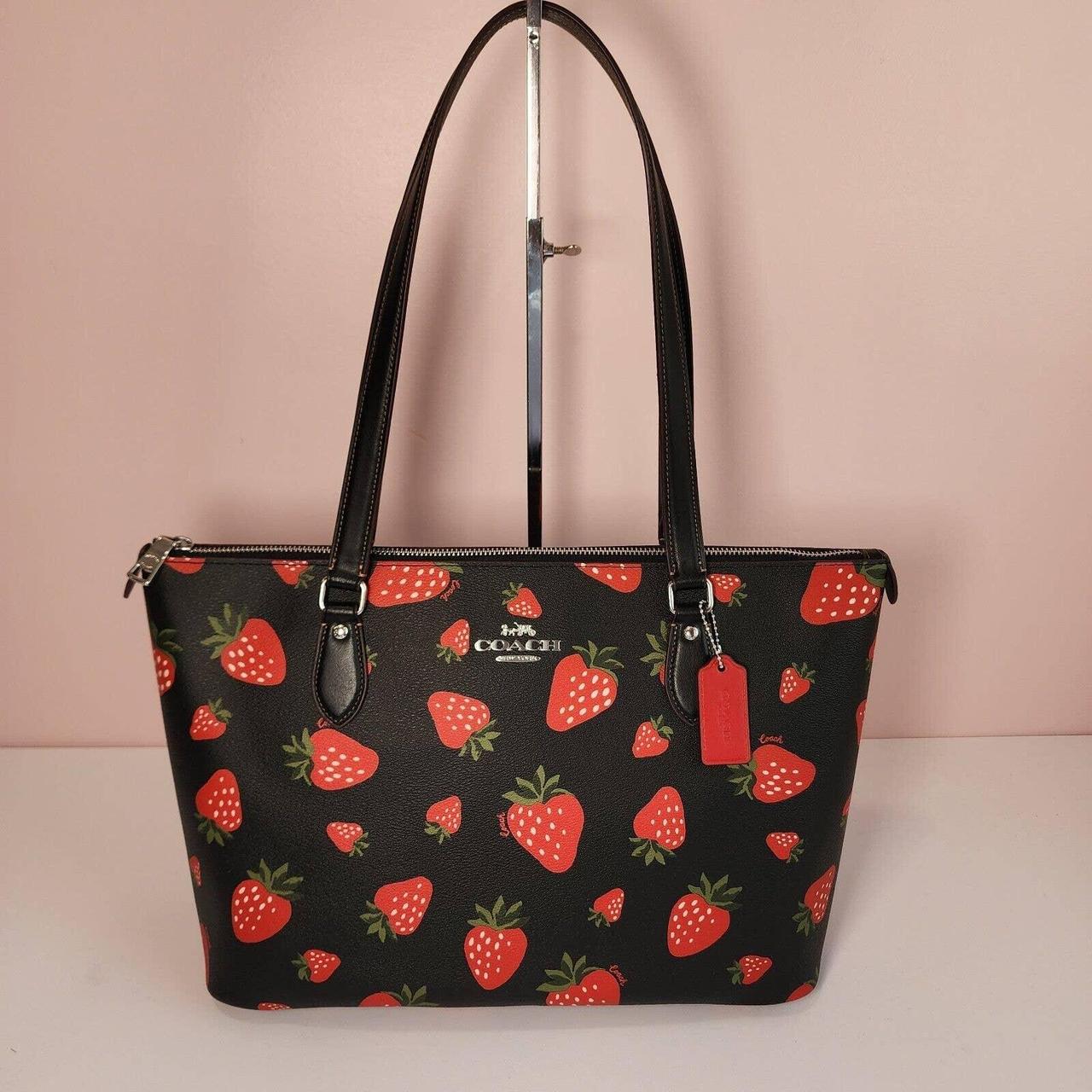 Coach Gallery Tote Strawberry Print outlets