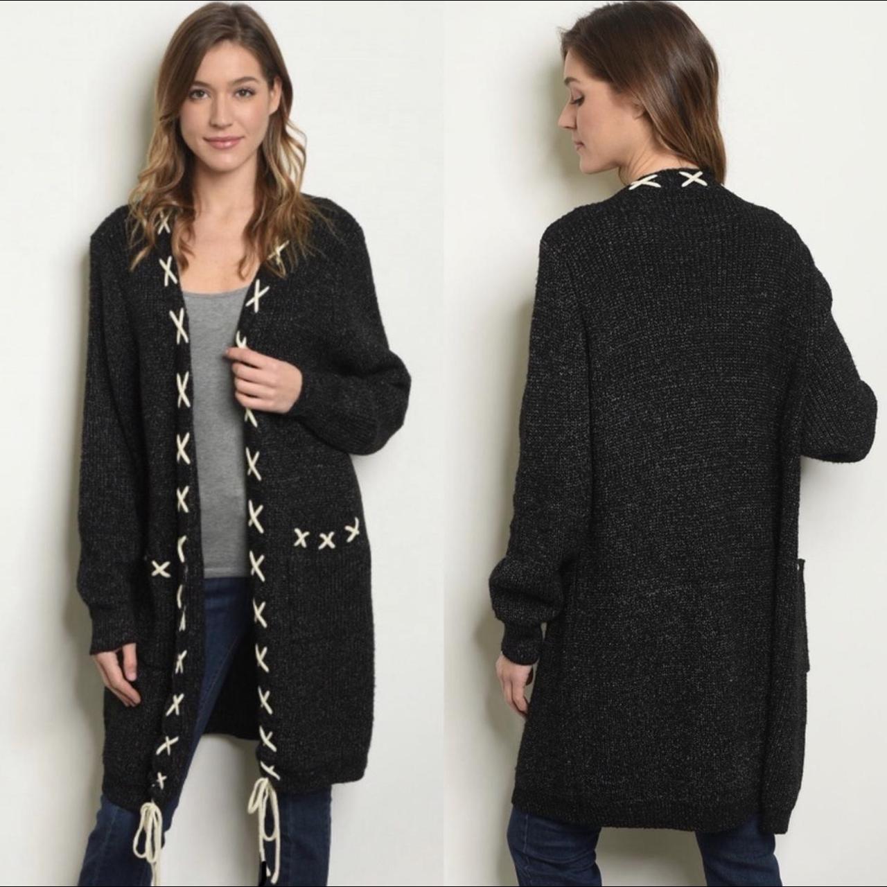 Women S Black Cardigan Depop