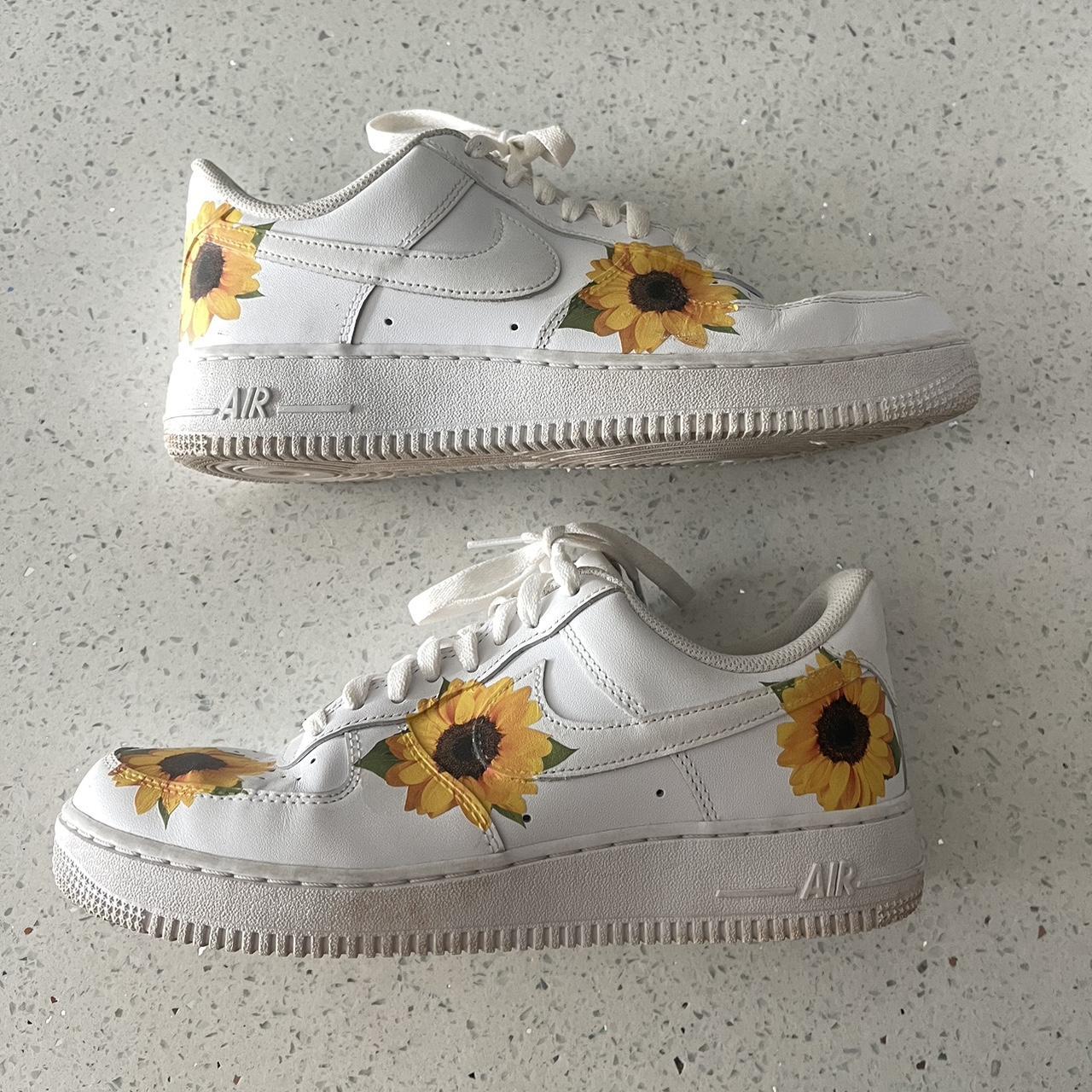 custom sunflower air force ones