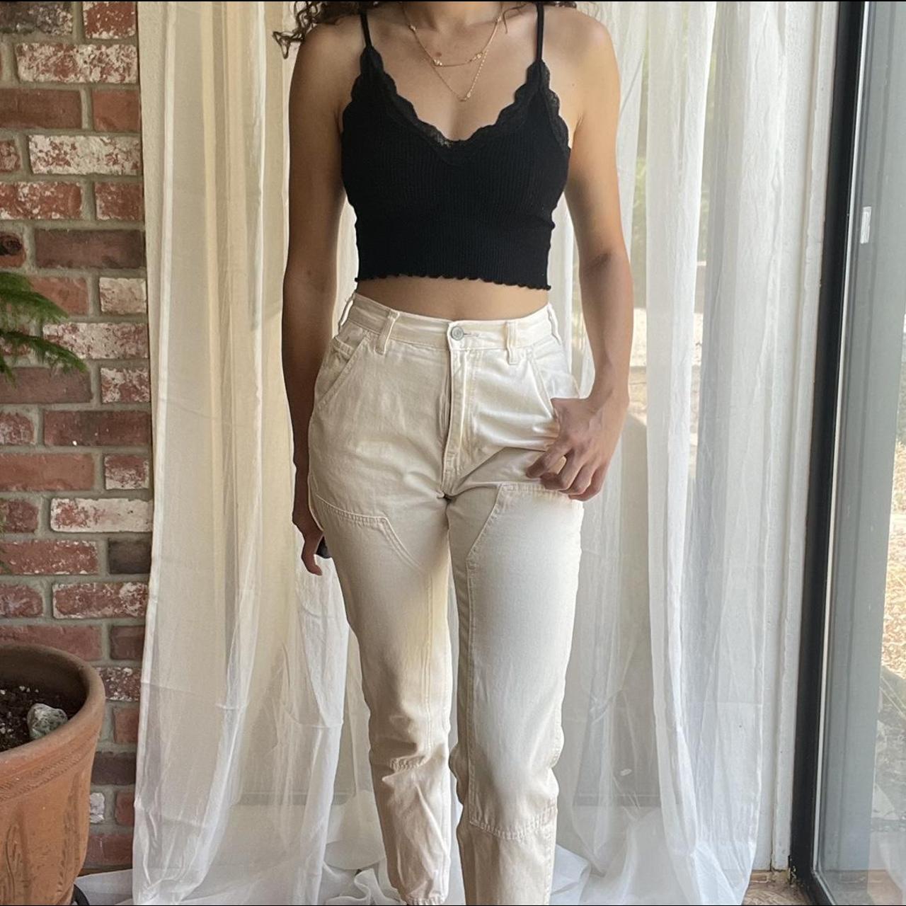 These Brandy Melville jeans are so cute. Brand new... Depop