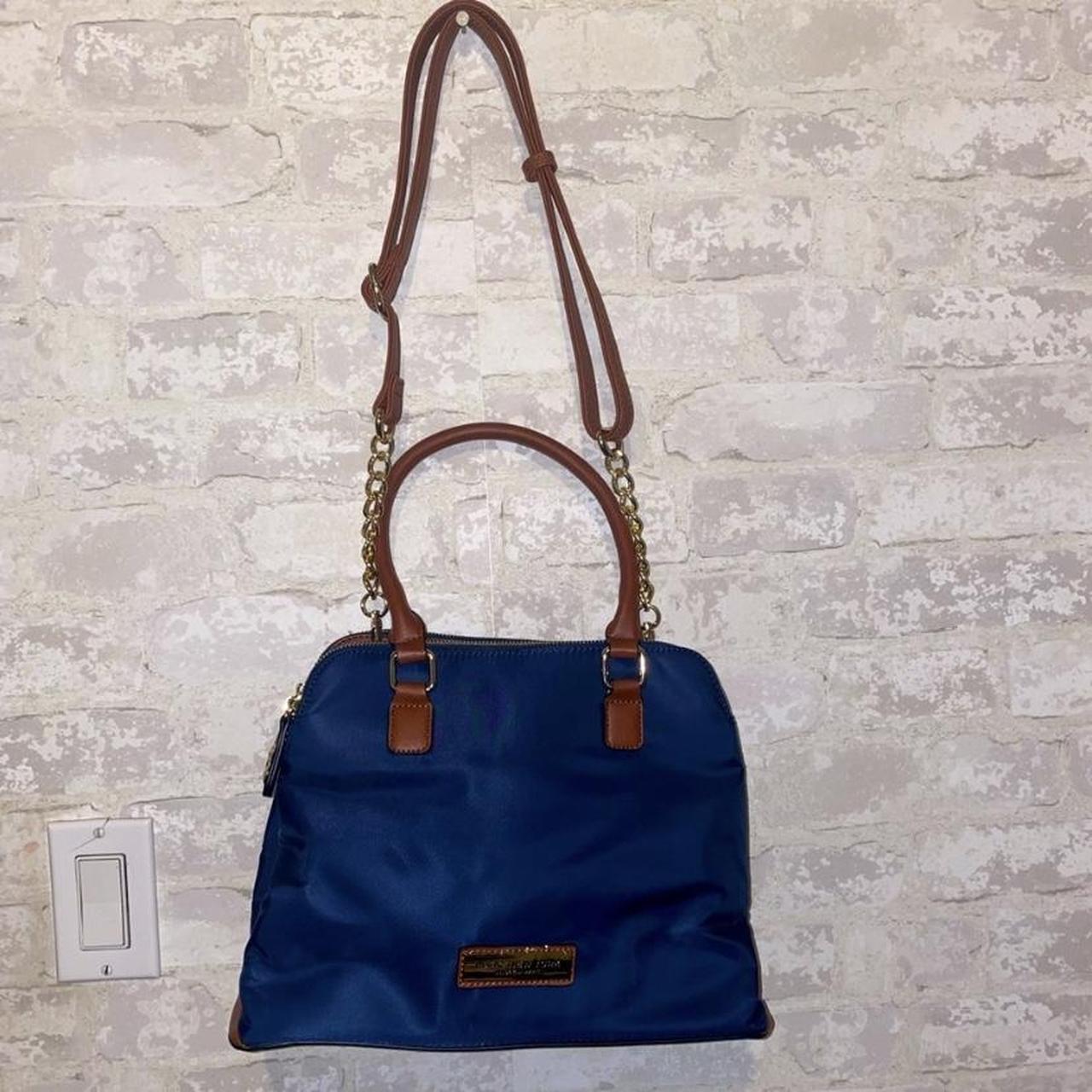Marc New York Women's Blue and Brown Bag Depop