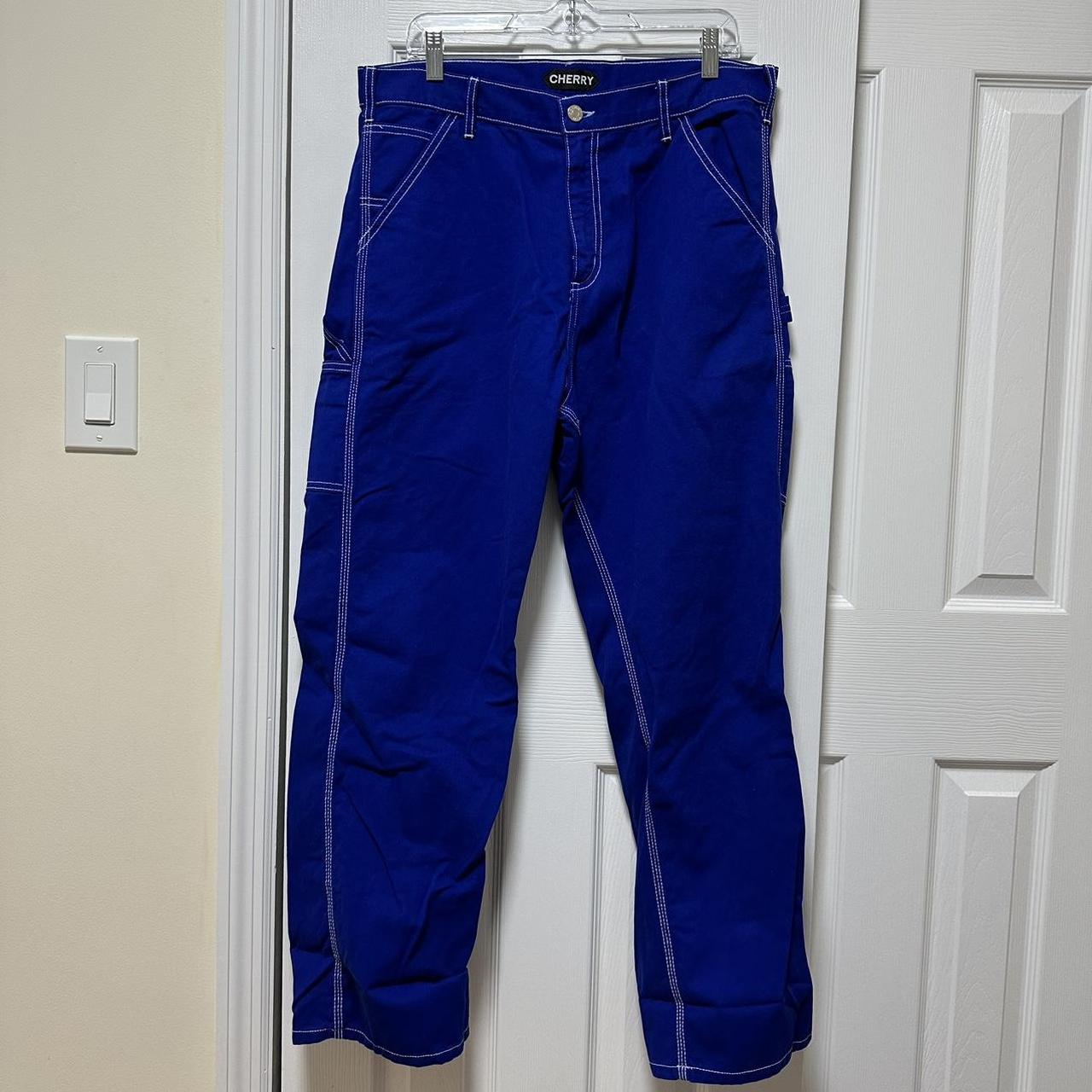 Cherry Los Angeles Royal Blue Painter Pants 17.5