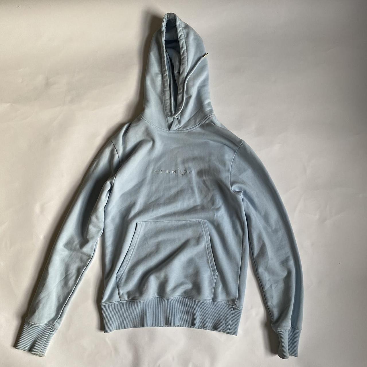 Helmut lang baby blue hoodie sale