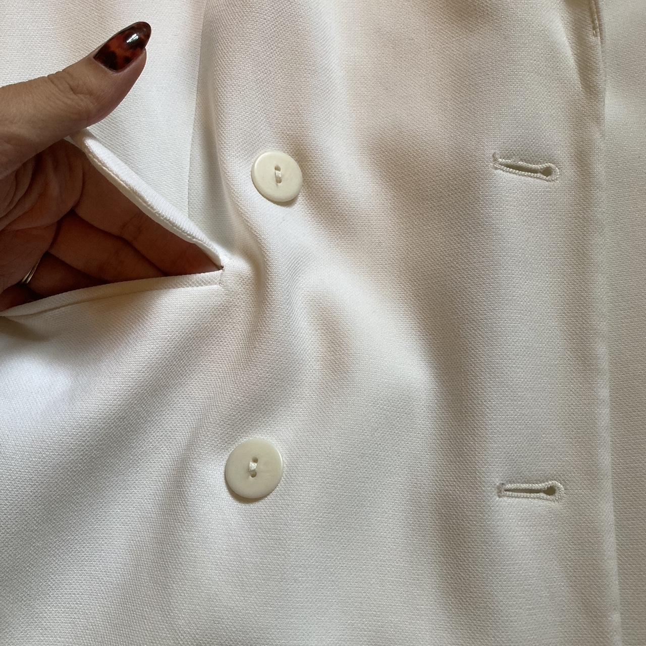 Marks & Spencer Women's White Jacket | Depop