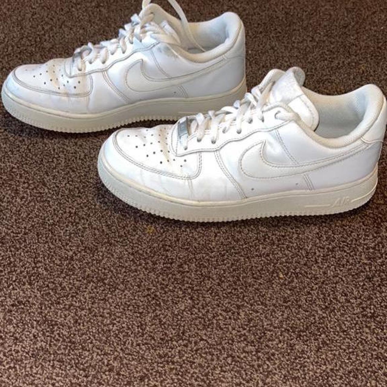 Nike Air Force Triple White size 6.5 - Depop