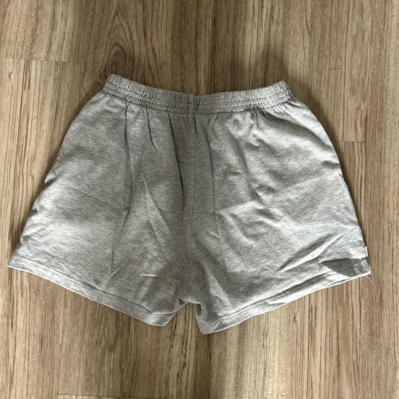 Brandy Melville Gray Rosa Fleece Sweatshorts. In... Depop
