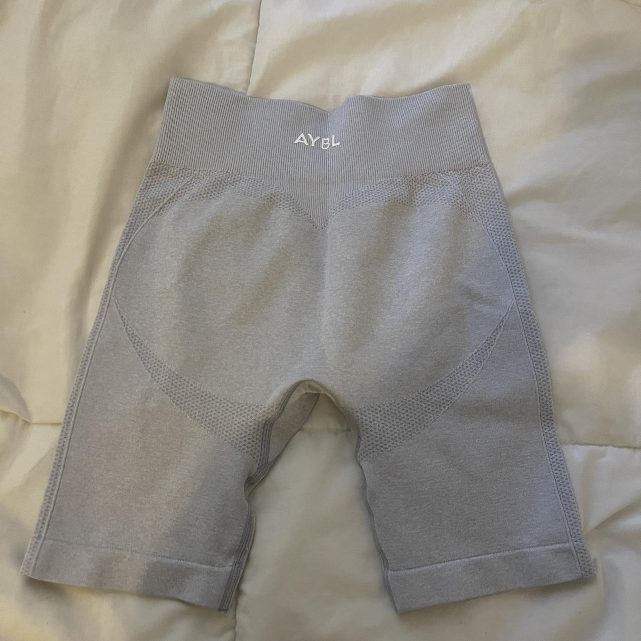 Brand new AYBL cycling gym shorts colour: ice blue - Depop