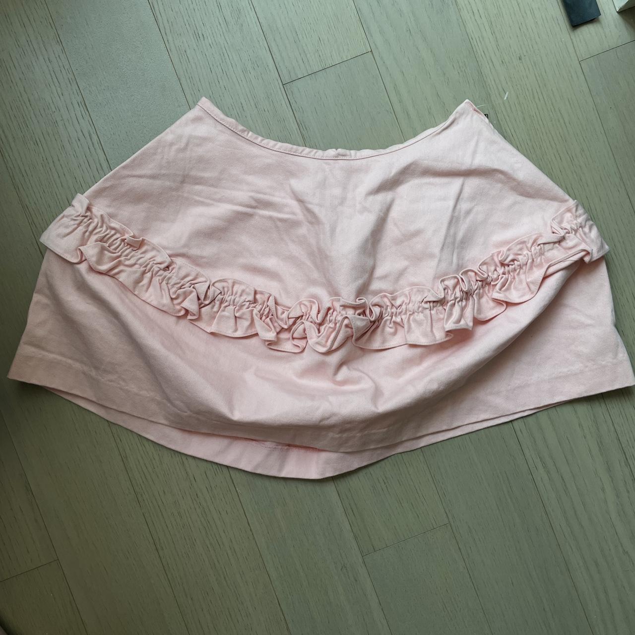 J Brand by Simone Rocha Pink Ruffled Denim Depop