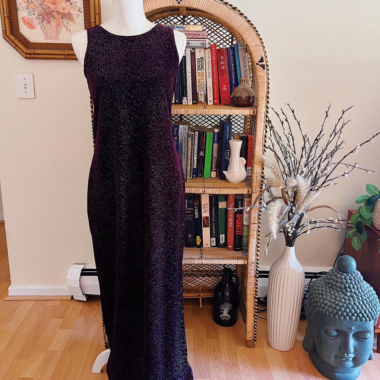 Vintage gown    Beautiful purple bedazzled evening... - Depop