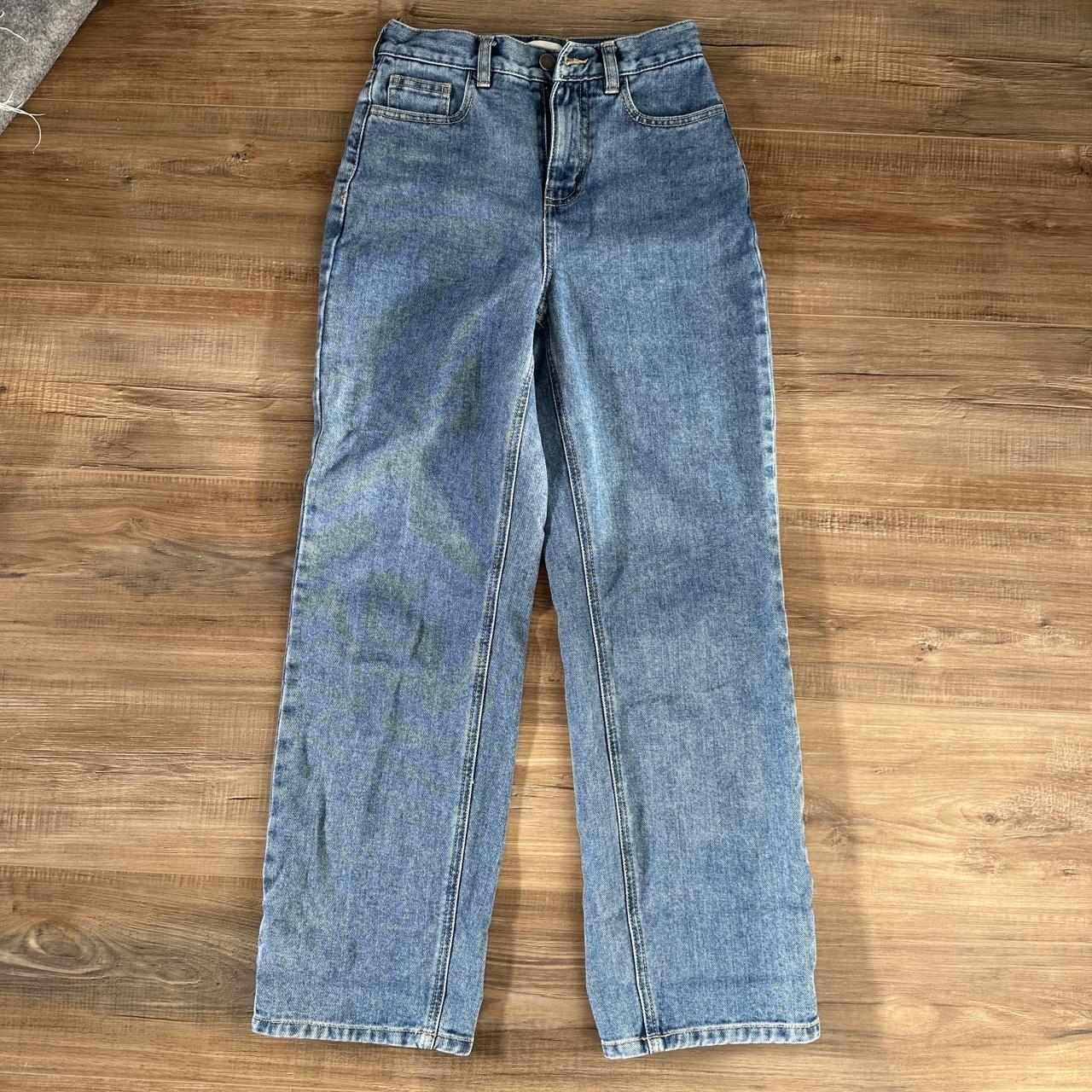 Oak + Fort Women's Blue Jeans | Depop