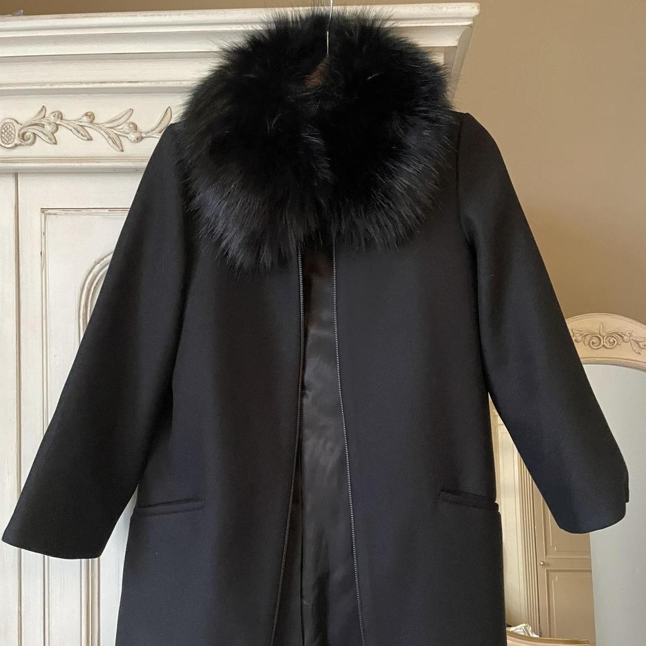 Wool Coat With Fur Collar Fur Jacket Womens Zara Zara White Wool Coat