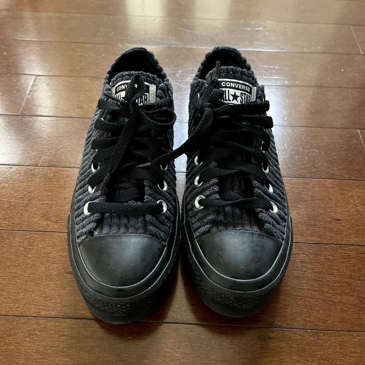 Black pinstripe deals converse