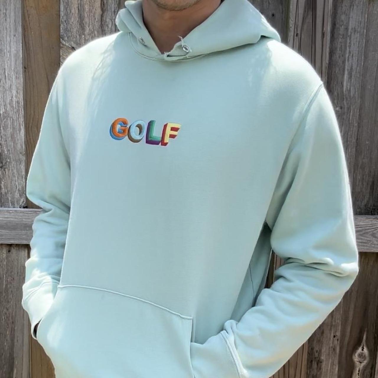 Golfwang Mint GOLF Embroidered Logo Hoodie Brand:... - Depop