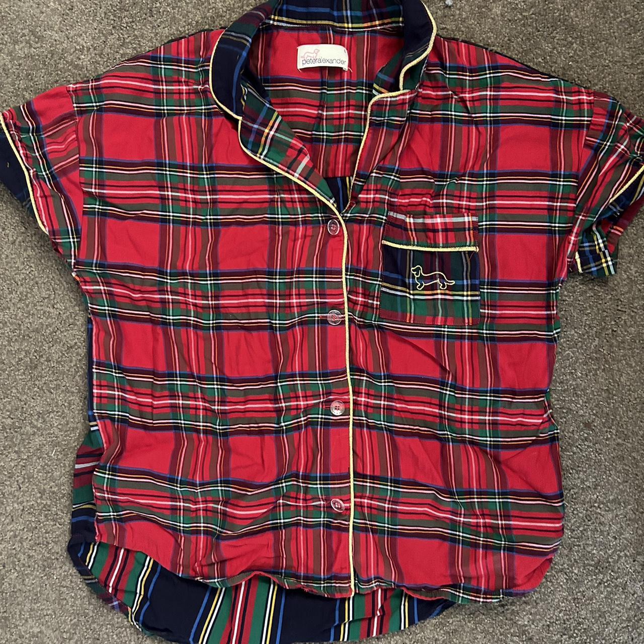 Plaid Peter Alexander top In perfect condition... - Depop