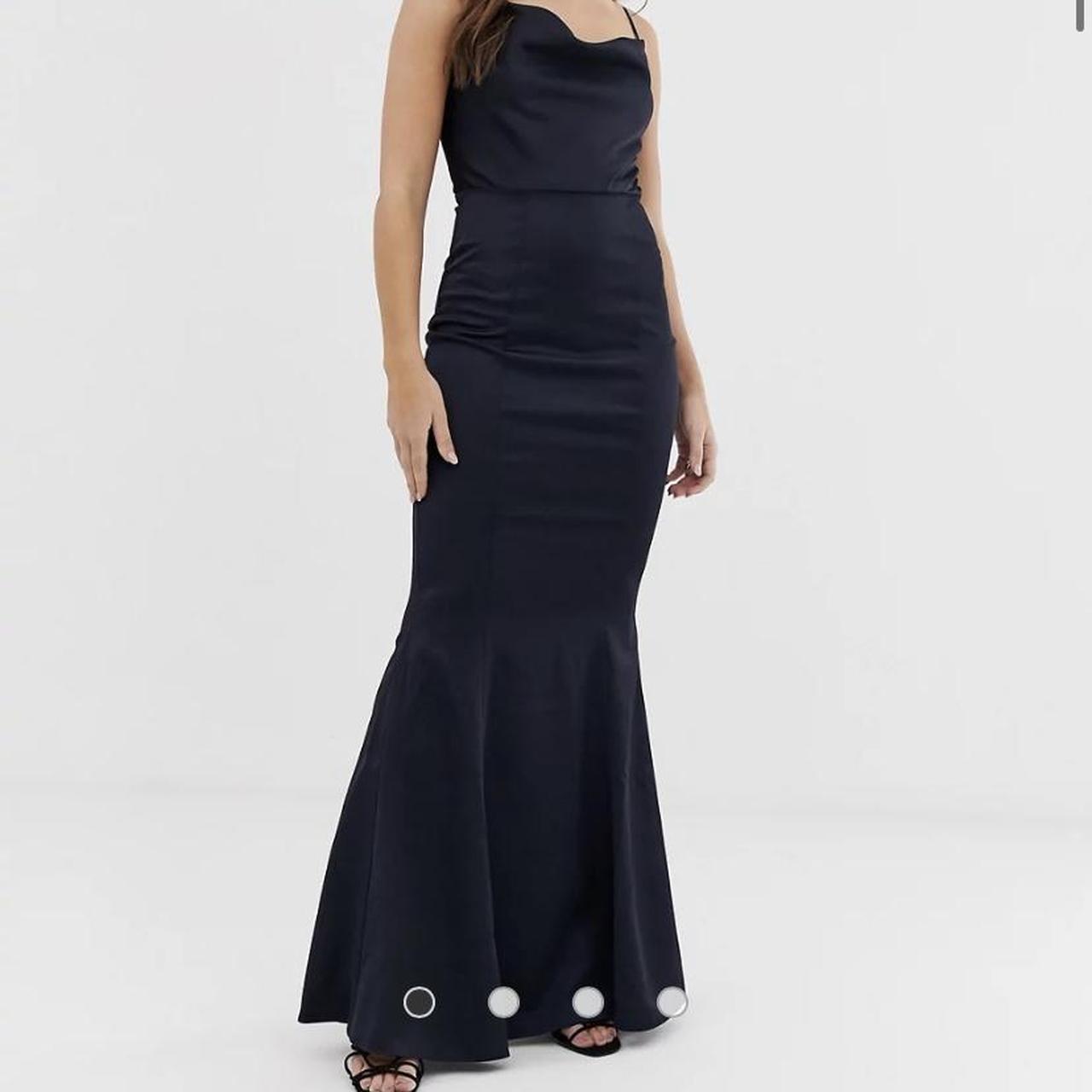 Lipsy cowl neck cheap maxi dress in navy