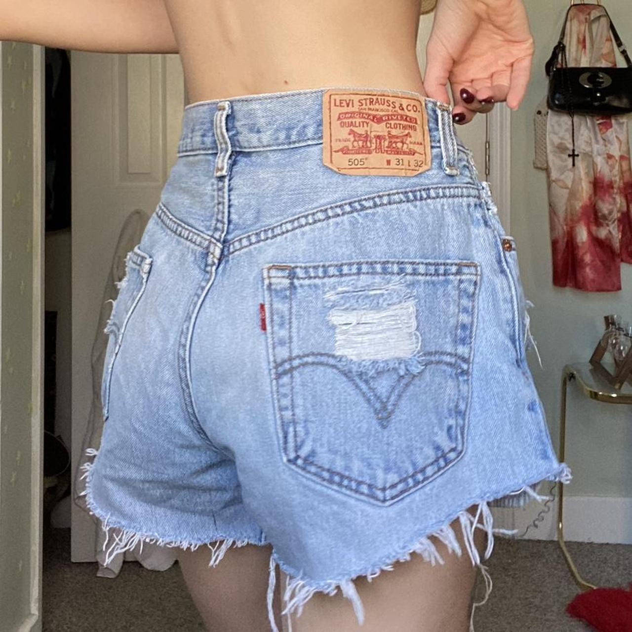 Levis 505 shorts! A little big on me I’d say would... - Depop