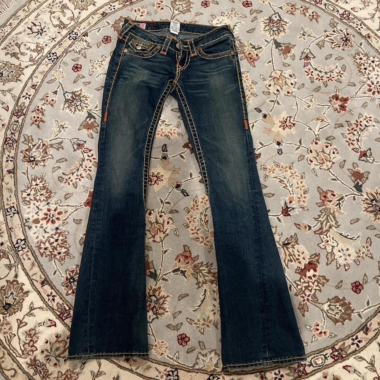 Insane Vintage True Religion Low Waisted Jeans With Depop