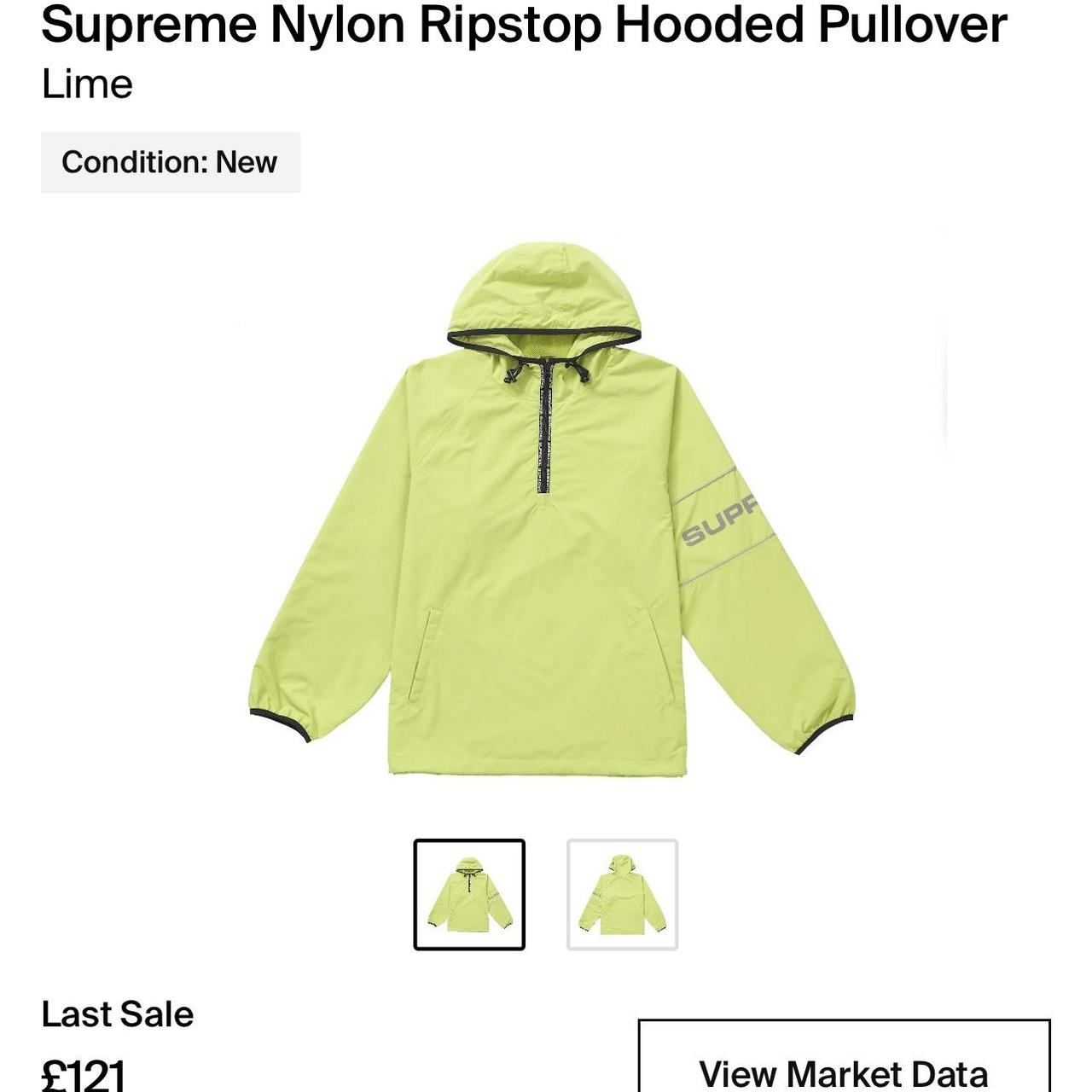 Supreme SS19 Nylon Ripstop Hooded Pullover...
