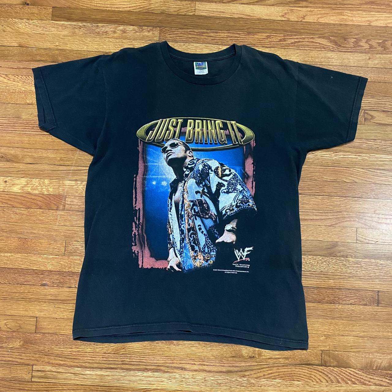 the rock wwf vintage shirts