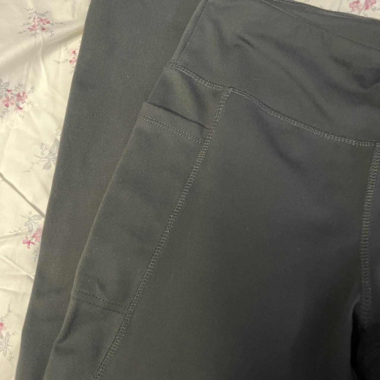 JOCKEY black flared leggings sz medium these flared - Depop