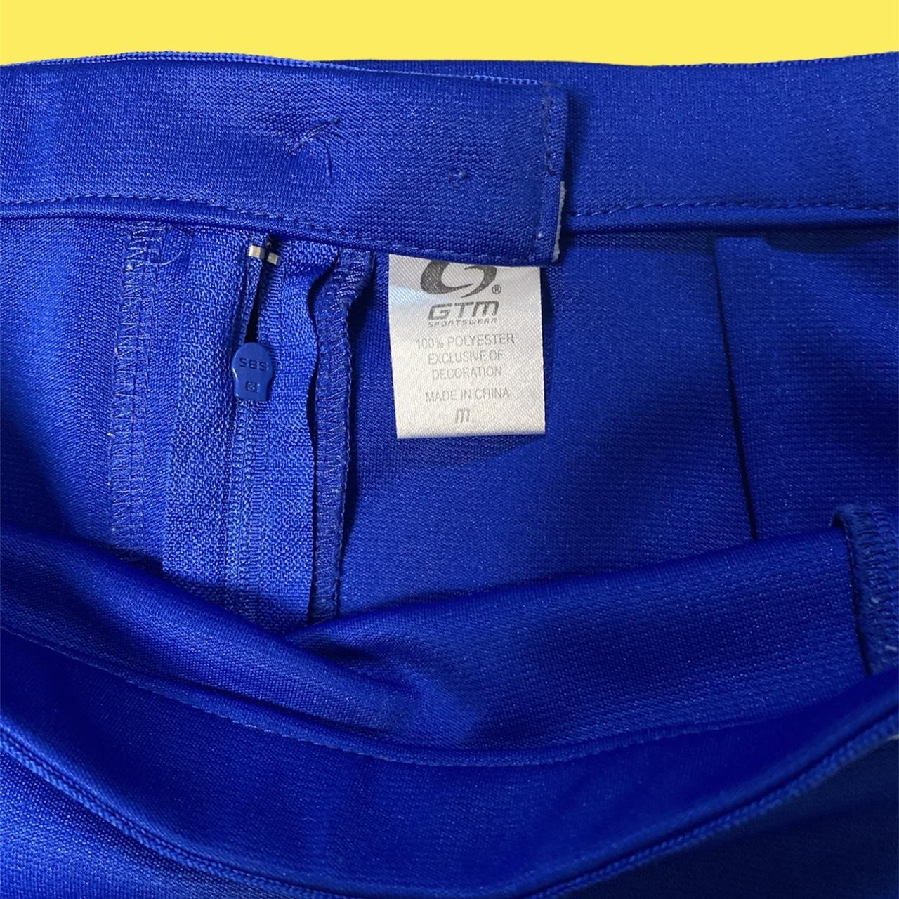 Blue Mini Cheerleader Skirt Has a small slit in the... Depop